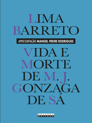 cover image of VIDA E MORTE  DE M. J. GONZAGA DE SÁ